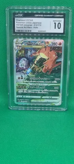 CGC 10 2022 Graded Pokemon Charizard Vstar 212/172 Vstar Universe Japanese Gem M - Image 1