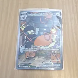 Pokemon Team Rocket's Raticate Full Art Holo 202/182 Sv10 Destined Rivals IR - Image 1