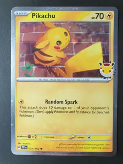 Pikachu COSMOS HOLO 051/162 Pokemon Day STAMPED PROMO | NEAR MINT - Image 1