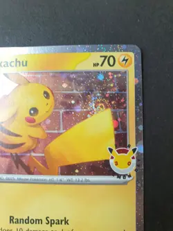 Pikachu COSMOS HOLO 051/162 Pokemon Day STAMPED PROMO | EXC **SWIRL** - Image 3