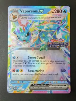 Vaporeon ex 023/131 Prismatic Evolutions Surprise Box PROMO Pokemon | NEAR MINT - Image 1