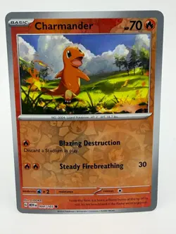 Pokemon Charmander Cosmos Holo Promo Scarlet & Violet 151 004/165 - Image 1