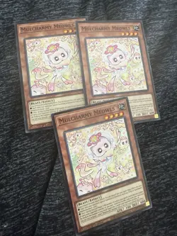 3x Mulcharmy Meowls x3 Common 1st Edition L26D Yugioh - Image 1