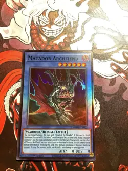 YuGiOh! - Matador Archfiend MZMU-EN022 Super Rare 1st Edition Near Mint - Image 1