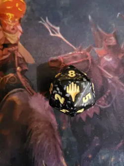 Magic The Gathering Final Fantasy spindown die Yellow - Image 2