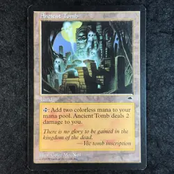 (B) Ancient Tomb - Rare - 1997 Magic the Gathering Tempest - Image 1
