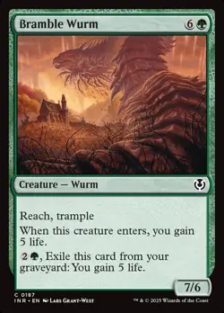 Bramble Wurm #187 > MTG > INR > REGULAR > Lightly Playеd - Image 1