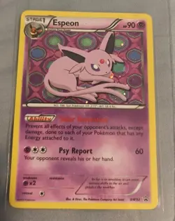 Pokemon TCG Espeon BW92 Black & White Holo LP Trading Card - Image 1
