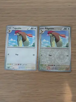 Pokemon 151 Master Set Pidgeotto Regular And Reverse Holo MEW 017/165 NM - Image 1