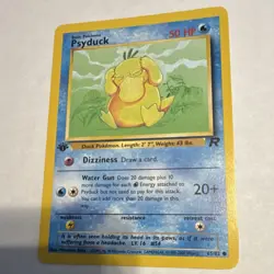 Pokemon 1st Edition Psyduck Team Rocket 65/82 Common Regular English Card - Image 2