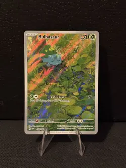 Bulbasaur 166/165 IR Full Art Holo Scarlet & Violet Pokemon 151 NM - Image 1