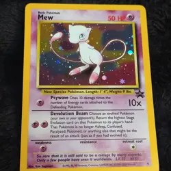 Pokemon TCG Mew Wotc Promo 09/53 Basic Promo Holo English 50 HP - Image 1