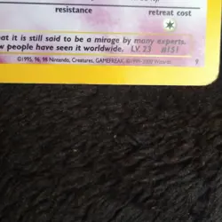 Pokemon TCG Mew Wotc Promo 09/53 Basic Promo Holo English 50 HP - Image 4
