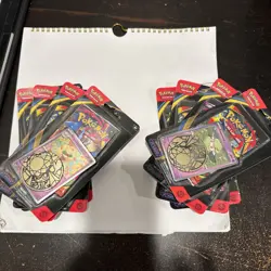 8 Factory Sealed Phantasmal Flames Blister Booster Packs TCG Pokemon - Image 1