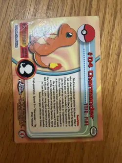 Charmander Spectra #04 2000 Topps Chrome NM Pokemon Card - Image 4