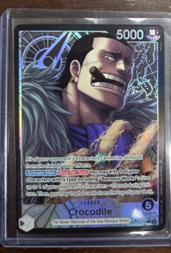 ONE PIECE THE AZURE SEA'S SEVEN CROCODILE ALT ART LEADER OP14-079 ALTERNATE ART - Image 1