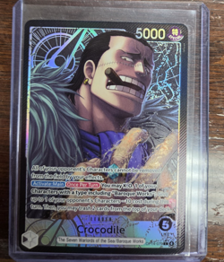 ONE PIECE THE AZURE SEA'S SEVEN CROCODILE ALT ART LEADER OP14-079 ALTERNATE ART - Image 3