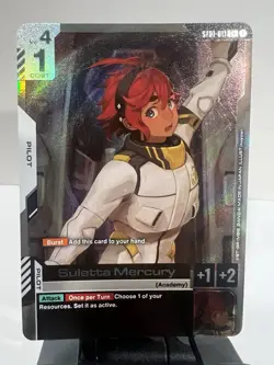 Gundam Card Game ST01-011 C+ Suletta Mercury Alt Art - Image 1