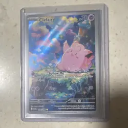 Pokemon Lillie's Clefairy ex 184/159 Sv09 Holo SIR Basic English TCG Card - Image 1