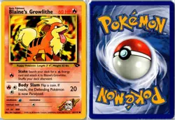 Pokemon Card - Blaine's Growlithe 62/132 Gym Challenge Common Unlimited MP - Image 3