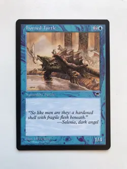 Horned Turtle MTG Magic the Gathering Card NM Near Mint TMP - Image 1