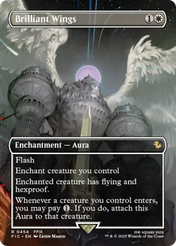 Brilliant Wings (Borderless) FINAL FANTASY Commander - Near Mint Foil - Image 1