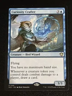 MTG Commander: Secrets of Strixhaven Curiosity Crafter 0191 NM Rare - Image 1