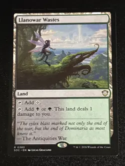 MTG Commander: Secrets of Strixhaven Llanowar Wastes 0383 NM Rare - Image 1