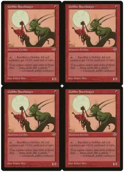 MTG Goblin Soothsayer x4 Mirage Uncommon NM/LP Playset - Image 1