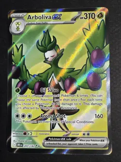 Pokemon TCG Arboliva EX 207/182 Ultra Rare Sv10: Destined Rivals NM - Image 1