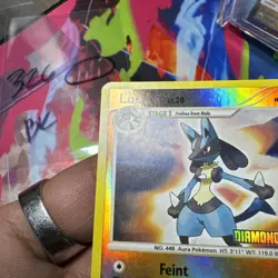 LUCARIO LV. 30 2007 POKEMON DIAMOND AND PEARL RARE HOLO STAMPED Q0915 - Image 3