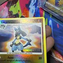 LUCARIO LV. 30 2007 POKEMON DIAMOND AND PEARL RARE HOLO STAMPED Q0915 - Image 4