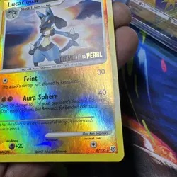 LUCARIO LV. 30 2007 POKEMON DIAMOND AND PEARL RARE HOLO STAMPED Q0915 - Image 5