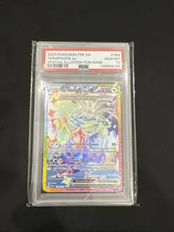 2025 Pokemon Prismatic Evolutions Terapagos ex #169/131 PSA 10 GEM MINT - Image 1