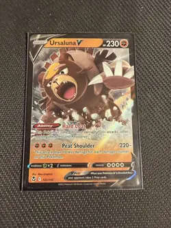Ursaluna V 102/195 Swsh12: Sword & Shield - Silver Tempest Holo Pokemon TCG - Image 1