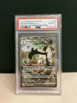 Meowscarada EX 256/193 Special Illustration Rare Pokemon PSA 10 - Image 1