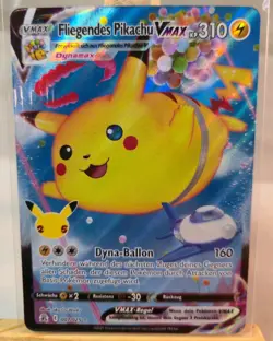 FLIEGENDES PIKACHU VMAX 007/025 Celebrations Ultra Rare Pokemon Deutsch - Image 1