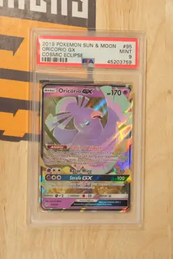 2019 POKEMON SUN & MOON COSMIC ECLIPSE #95 ORICORIO GX PSA 9 - Image 1