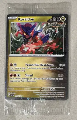 Pokemon TCG Koraidon 119/162 EB Games Promo Stamp Exclusive * Factory Sealed * - Image 1