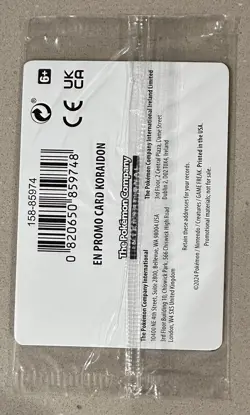 Pokemon TCG Koraidon 119/162 EB Games Promo Stamp Exclusive * Factory Sealed * - Image 2