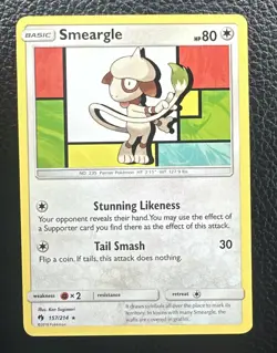 Smeargle [VLP] 157/214 Rare Basic Regular - 2018 Pokemon Lost Thunder - Image 1