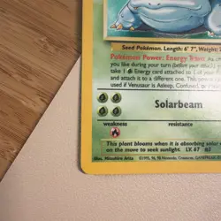 Venusaur MP 15/102 Unlimited Base Set Pokemon TCG Holo - Image 2