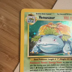 Venusaur MP 15/102 Unlimited Base Set Pokemon TCG Holo - Image 5