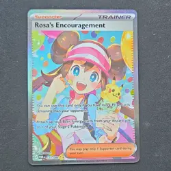 Nintendo Rosa's Encouragement 123/088 Full Art Holo Trainer Eng Pokemon TCG - Image 1