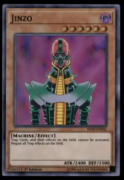 Jinzo MYFI-EN041 Super Rare Mystic Fighters Yu-Gi-Oh 1st Edition Near Mint - Image 1