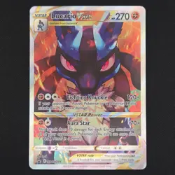 Pokemon TCG Card Lucario VSTAR SWSH291 Crown Zenith ETB Promo - NM - Image 1