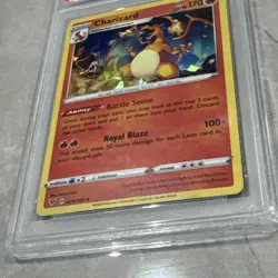 Charizard # 025/185 Vivid Voltage Holo Cracked Ice PSA 10 Gem Mint Pokemon Card - Image 2