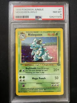 1999 Pokemon Jungle Nidoqueen - Holo 7/64 PSA 8 - Image 1