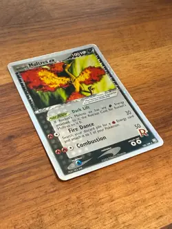 Pokemon Team Rocket Returns Rocket's Moltres EX 100/109 Holo HP - Image 2