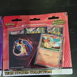 Pokemon Ascended Heroes Tech Sticker Collection Charmander & Gastly ✅Sealed UK - Image 3